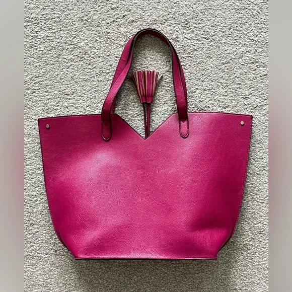 EUC Neiman Marcus Large Fuscia Tote - Picture 1 of 11